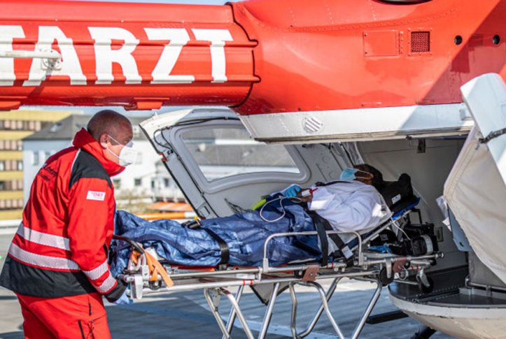 COVID-19 patient in France transported to Germany