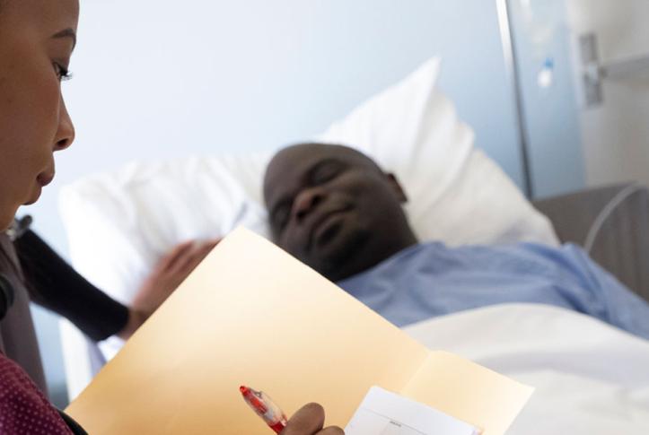 patient in bed with preventable illness