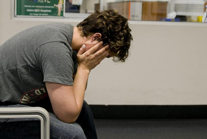 person waiting in ER